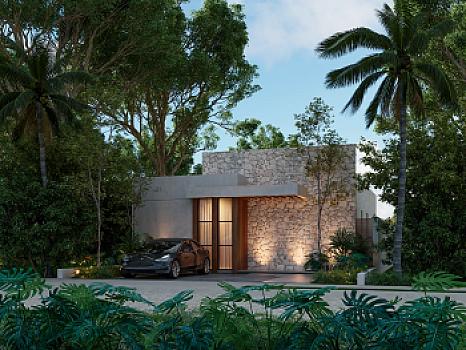 Casa contemporánea con alberca privada en Playa del Carmen