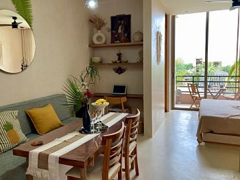 Estudio premium con terraza en un residencial excepcional en Tulum