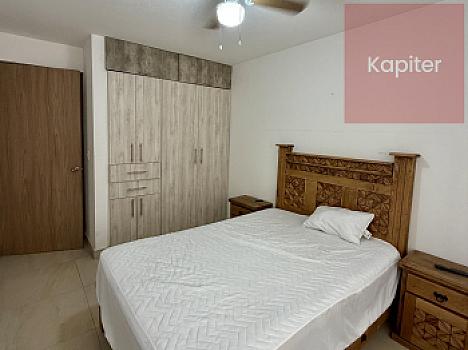 FURNISHED Ground Floor Apartment for RENT with INTERNET in Claustros de Santa María, Querétaro