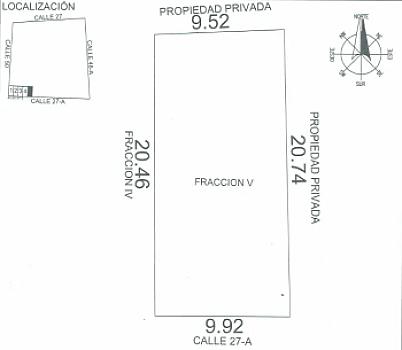 5 Terrenos en esquina dentro del puerto de Telchac, Yucatán
