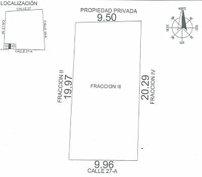 5 Terrenos en esquina dentro del puerto de Telchac, Yucatán