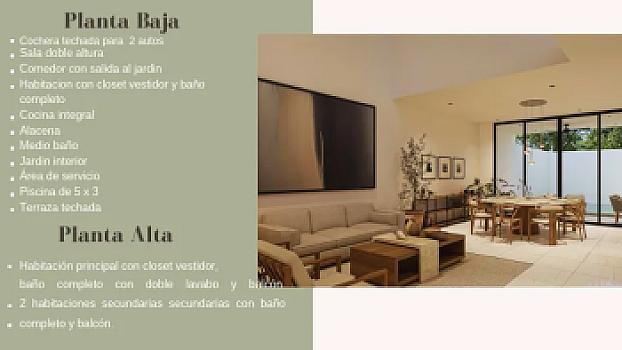 Preventa de hermosa Casa 54 de dos plantas con acabados de lujo dentro de una privada exclusiva con amenidades de primera