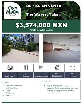 Oportunidad en tulum the waves