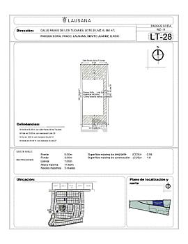Terreno Residencial en OPORTUNDAD Venta – Residencial Lausana