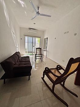 Furnished apartment for rent in Álamos, Cancún · Ground floor with private patio