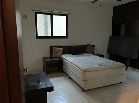 Departamento amueblado en renta, San Ramon Norte, Mérida. 2R, 2B, 2E