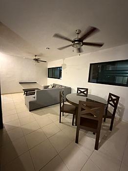 Departamento amueblado en renta, San Ramon Norte, Mérida. 2R, 2B, 2E