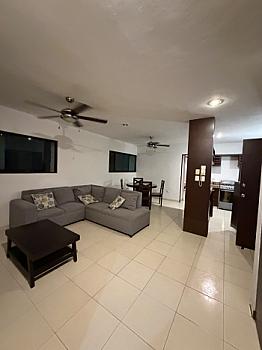 Departamento amueblado en renta, San Ramon Norte, Mérida. 2R, 2B, 2E