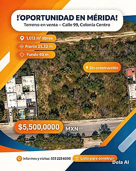 Oportunidad única invirtiendo en Mérida, con alta plusvalía